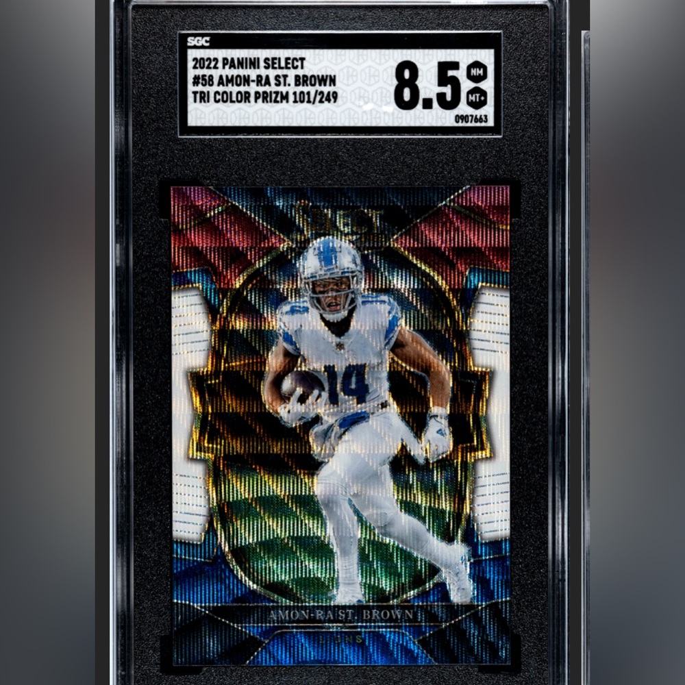 Aman-Ra St. George 2022 Panini Prizm Tri Color /249